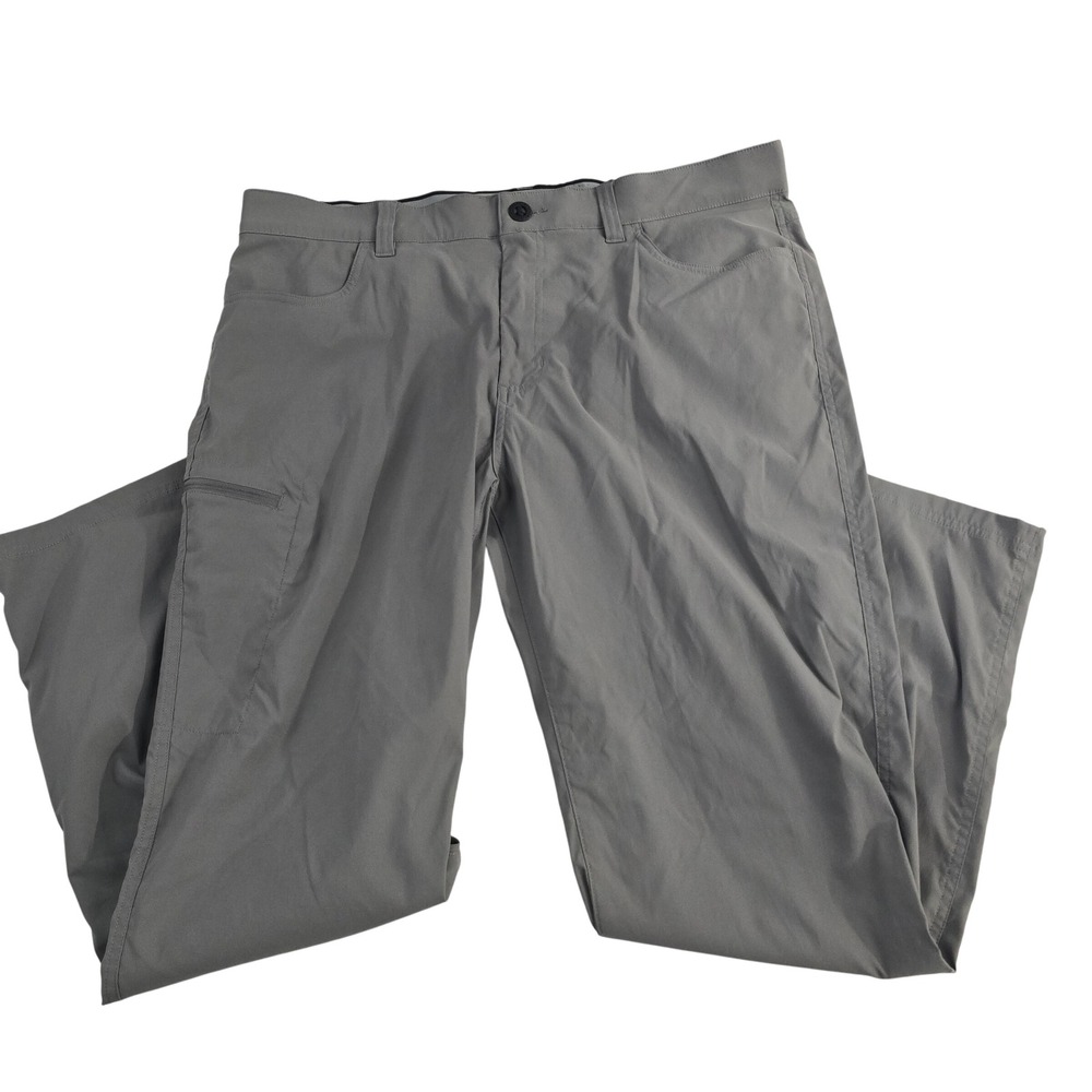 Orvis Mens Gray Stretch‎ Water Repellent Comfort Travel Pants 38x30